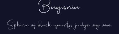 Bugisnia by Salamahtype.com — Script Handwritten Font — thumbnail 2