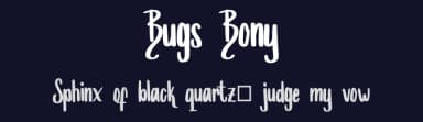 Bugs Bony by SSI.Scraps — Script Handwritten Font — thumbnail 2