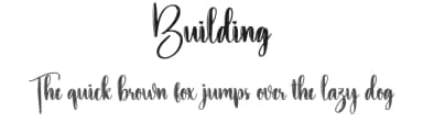 Building by Scratchones — Script Handwritten Font — thumbnail 1
