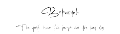 Bukanyah by MJType — Script Handwritten Font — thumbnail 1