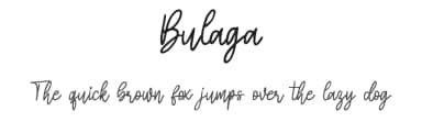Bulaga by Ikrar Bey Khubaib — Script Handwritten Font — thumbnail 1