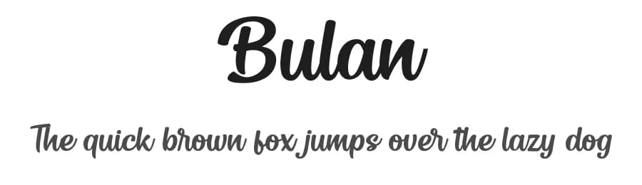 Bulan by Eknoji Studio — Script Handwritten Font