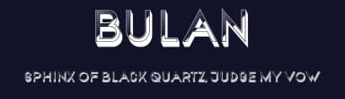 Bulan by Vladimir Nikolic — Sans Serif Font — thumbnail 2