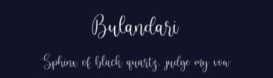Bulandari by Balpirick Studio — Script Handwritten Font — thumbnail 2