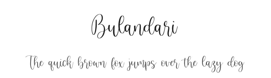 Bulandari by Balpirick Studio — Script Handwritten Font