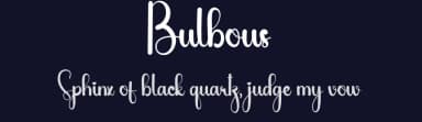 Bulbous by Andi Moz — Script Handwritten Font — thumbnail 2