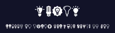 Bulbs by Woodcutter — Dingbats Font — thumbnail 2