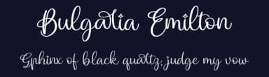 Bulgaria Emilton by Perspectype Studio - Letterena.com — Script Handwritten Font — thumbnail 2