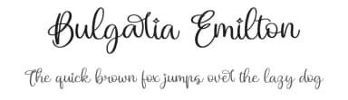 Bulgaria Emilton by Perspectype Studio - Letterena.com — Script Handwritten Font — thumbnail 1
