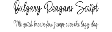 Bulgary Reagans Script by Letterhend Studio — Script Handwritten Font — thumbnail 1