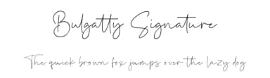 Bulgatty Signature by Bale — Script Handwritten Font — thumbnail 1
