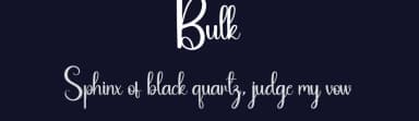 Bulk by Andi Moz — Script Handwritten Font — thumbnail 2