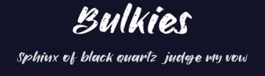 Bulkies by LetterStock Std — Script Handwritten Font — thumbnail 2
