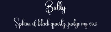 Bulky by Scratchones — Script Handwritten Font — thumbnail 2