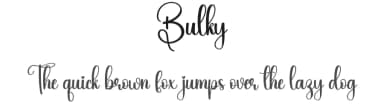 Bulky by Scratchones — Script Handwritten Font — thumbnail 1