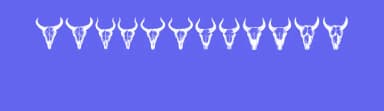 Bull Skulls by Vladimir Nikolic — Dingbats Font — thumbnail 3