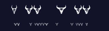 Bull Skulls by Vladimir Nikolic — Dingbats Font — thumbnail 2