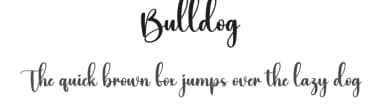 Bulldog by Scratchones — Script Handwritten Font — thumbnail 1
