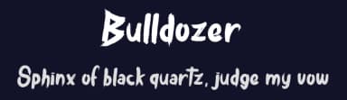 Bulldozer by dcoxy - Greg Medina — Script Handwritten Font — thumbnail 2