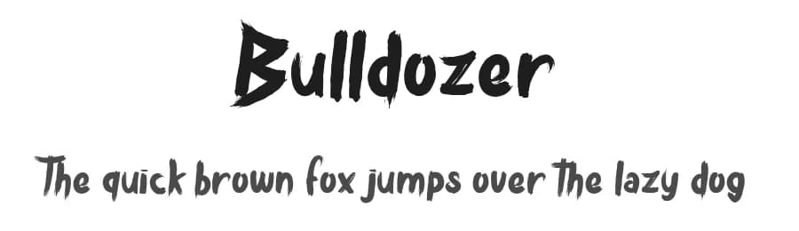 Bulldozer by dcoxy - Greg Medina — Script Handwritten Font