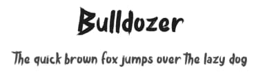 Bulldozer by dcoxy - Greg Medina — Script Handwritten Font — thumbnail 1