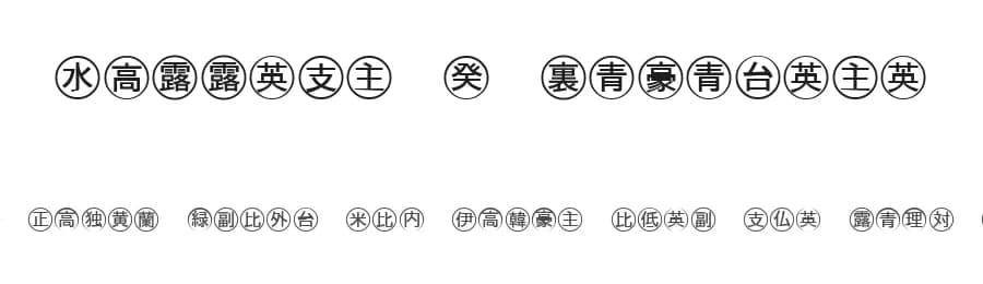Bullets 4 Japanese — Dingbats Font