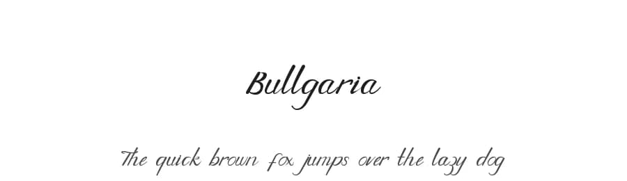 Bullgaria by Goodrichees — Script Handwritten Font