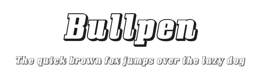 Bullpen by Typodermic Fonts — Serif Font
