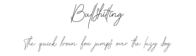 Bullshitting by Fiqiart — Script Handwritten Font — thumbnail 1