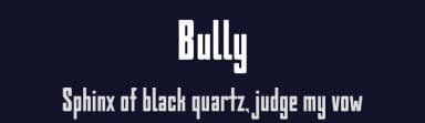 Bully by Jovanny Lemonad — Sans Serif Font — thumbnail 2