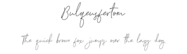 Bulqeusfertom by Black Junst — Script Handwritten Font — thumbnail 1