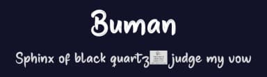 Buman by productype.com — Script Handwritten Font — thumbnail 2