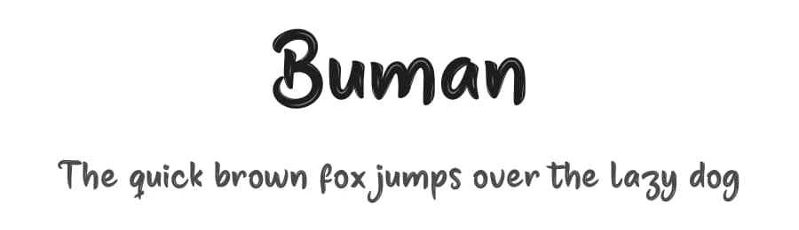 Buman by productype.com — Script Handwritten Font