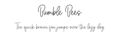 Bumble Bees by Graphix Line Studio — Script Handwritten Font — thumbnail 1