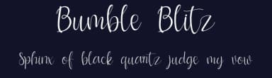 Bumble Blitz by Seno Aji — Script Handwritten Font — thumbnail 2