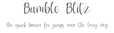 Bumble Blitz by Seno Aji — Script Handwritten Font — thumbnail 1