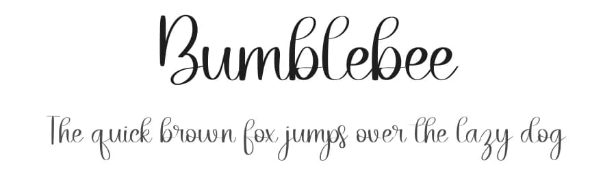 Bumblebee by Belina Studio — Script Handwritten Font