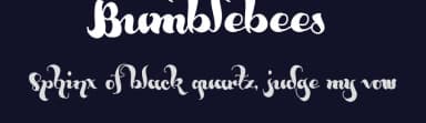 Bumblebees by Måns Grebäck — Script Handwritten Font — thumbnail 2