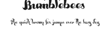 Bumblebees by Måns Grebäck — Script Handwritten Font — thumbnail 1