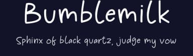 Bumblemilk by Qwrtype Foundry — Script Handwritten Font — thumbnail 2