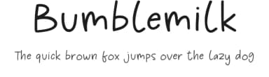 Bumblemilk by Qwrtype Foundry — Script Handwritten Font — thumbnail 1