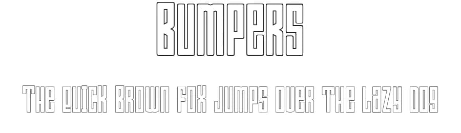 Bumpers by Ibram Syah — Sans Serif Font — preview 1