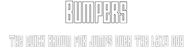 Bumpers by Ibram Syah — Sans Serif Font