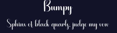 Bumpy by Scratchones — Script Handwritten Font — thumbnail 2