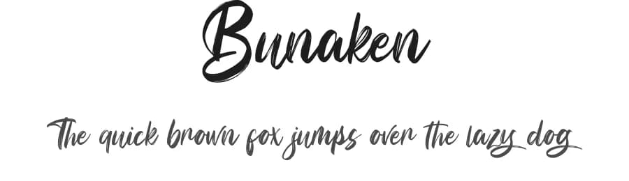 Bunaken by Typefactoryco — Script Handwritten Font