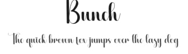 Bunch by Scratchones — Script Handwritten Font — thumbnail 1