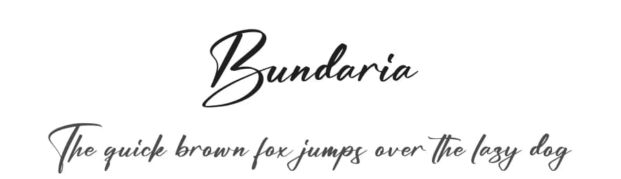 Bundaria by Integritype Studio — Script Handwritten Font