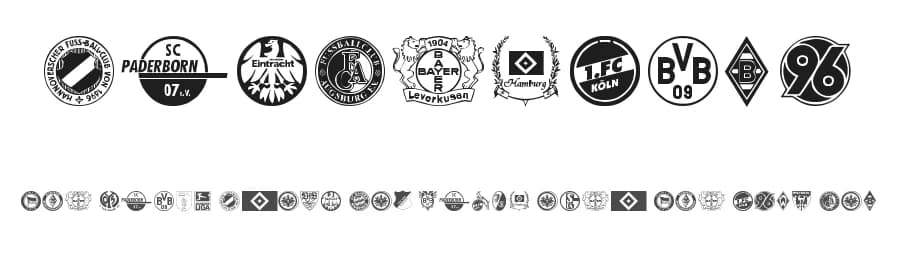 Bundesliga by Ding Bang — Dingbats Font