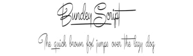 Bundey Script by Måns Grebäck — Script Handwritten Font — thumbnail 1