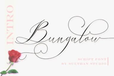 Bungalow Script Font by Sulthan Studio — Script Handwritten Font — thumbnail 1